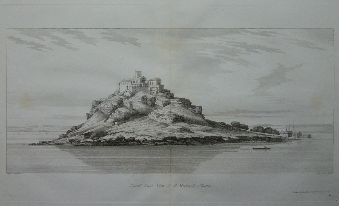 Print - South-East View of St. Michaels Mount. - Byrne